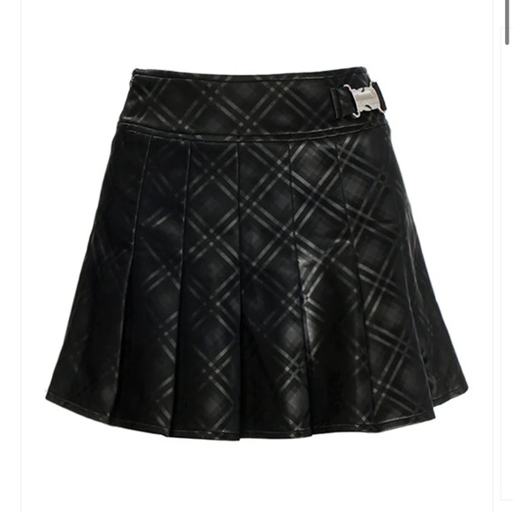 Jyosei Black Leather Skirt | Size M - Picture 1 of 6